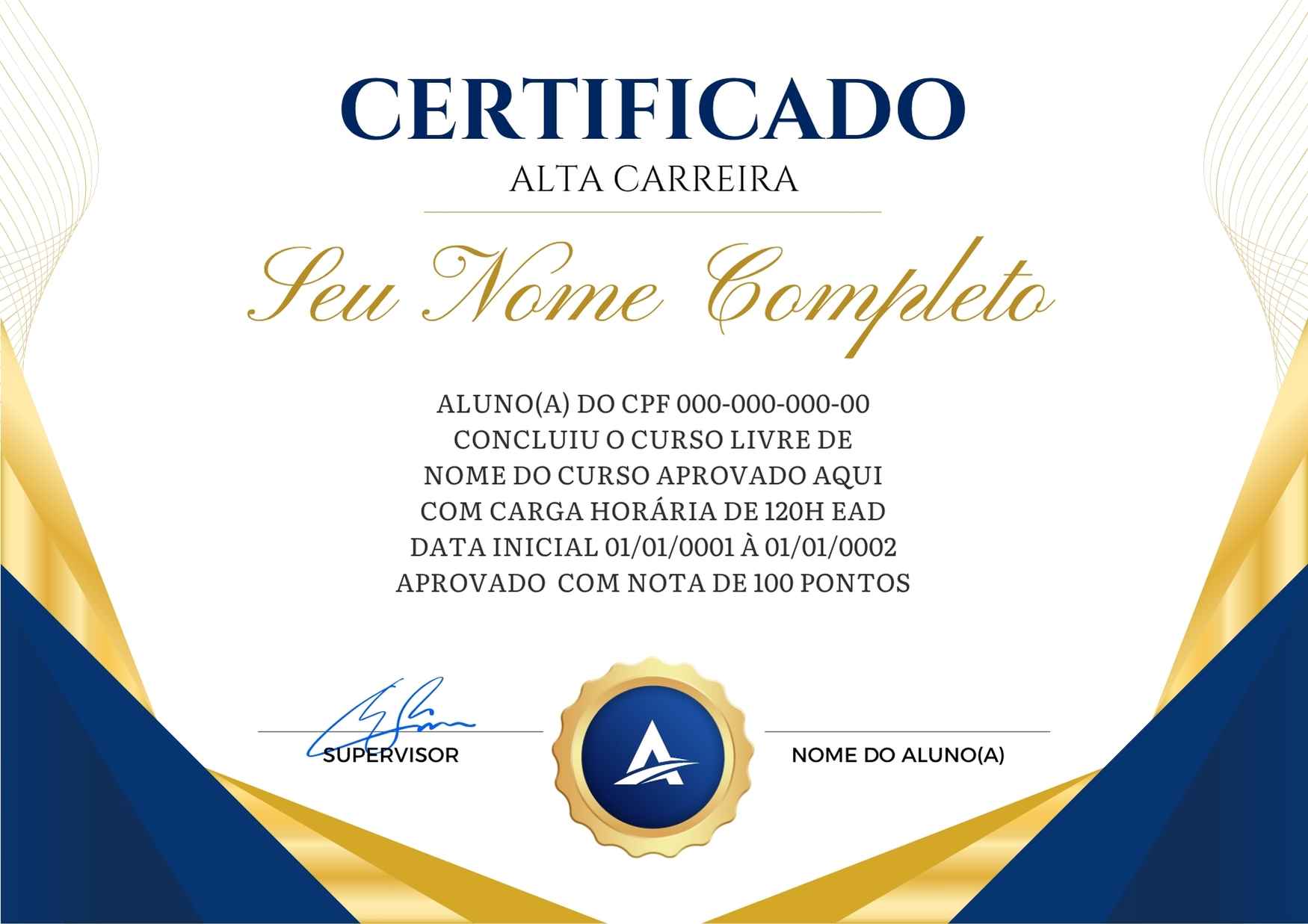 Certificado Frente